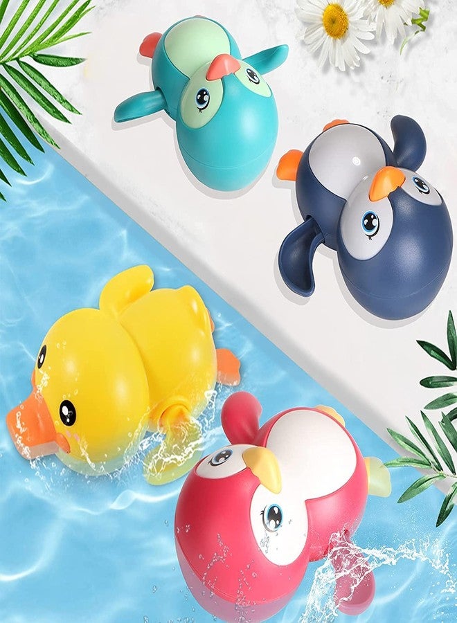 BOTIST Wind Up Swimming Penguin Bath Toy, Floating Playing Toy in Bathroom Beach Pool, Colorful Water Toys for Girls & Boys - Multicolor ( Pack of 1 ) - Image 5